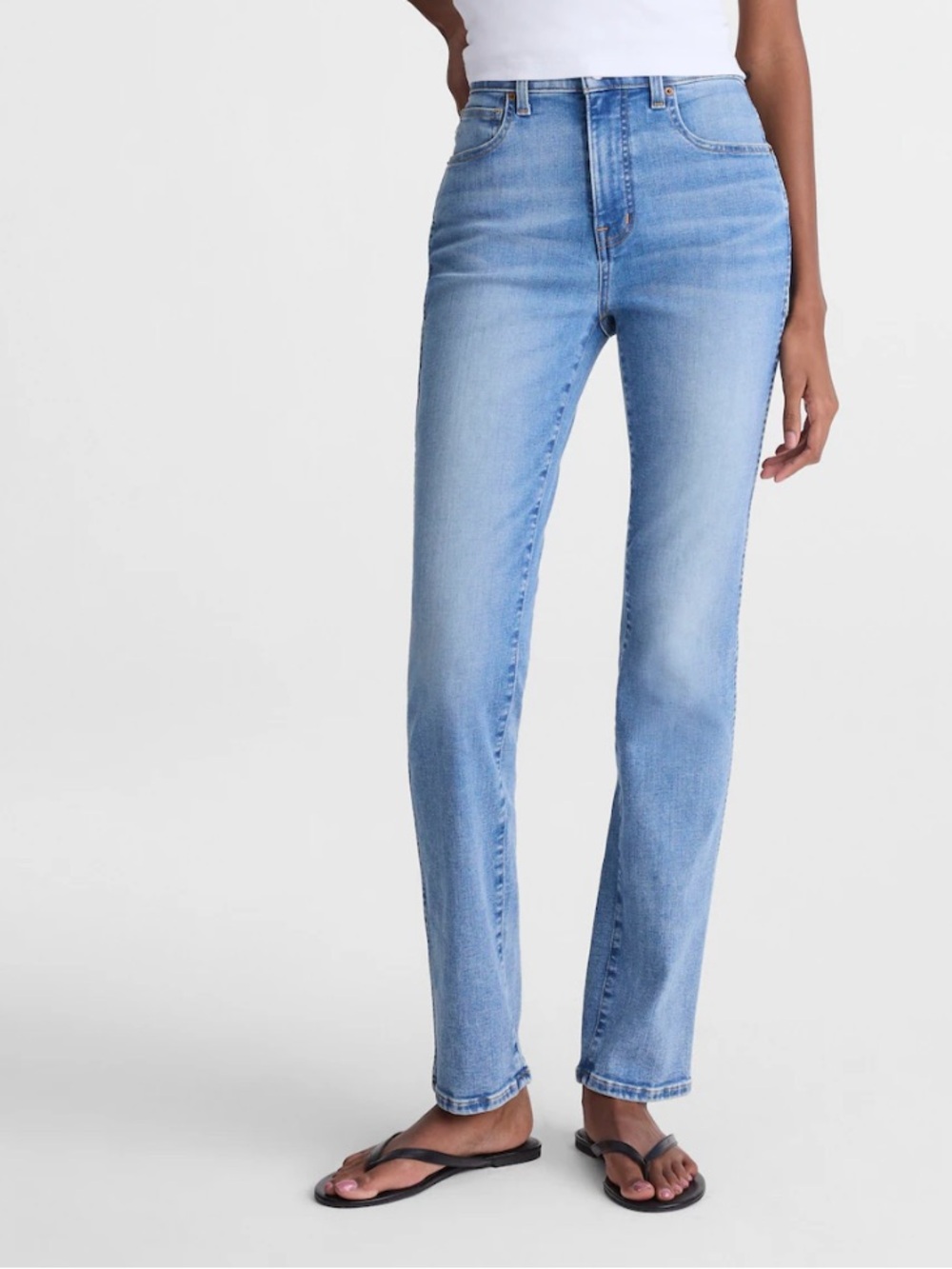 Madewell The Pencil Jean In Super Stretch Denim